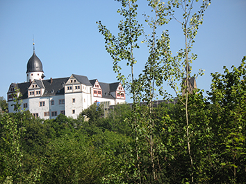 Bild auf das Schloss Rochsburg